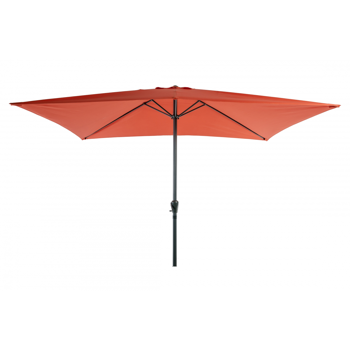 Parasol Rectangulaire Orange Brûlé 2x3m 48mm - Aluminium