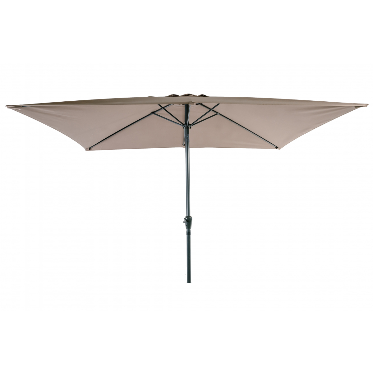 Parasol Rectangulaire Inclinable Marron 2x3m 48mm - Aluminium