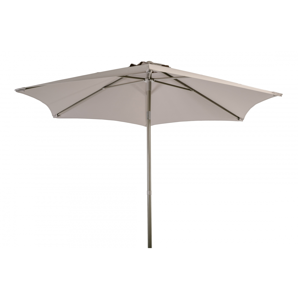 Parasol Pushup 2.4M Inclinable Grège - Aluminium