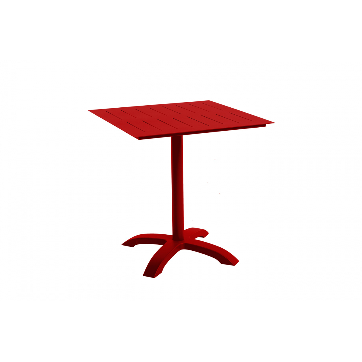 Table Bistrot Inari Piment 70x70 Aluminium