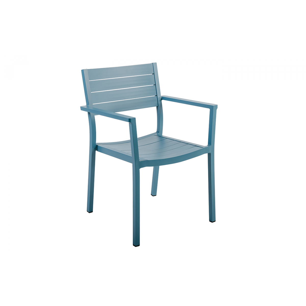 Lot De 6 Fauteuils Bleu Madura - Aluminium