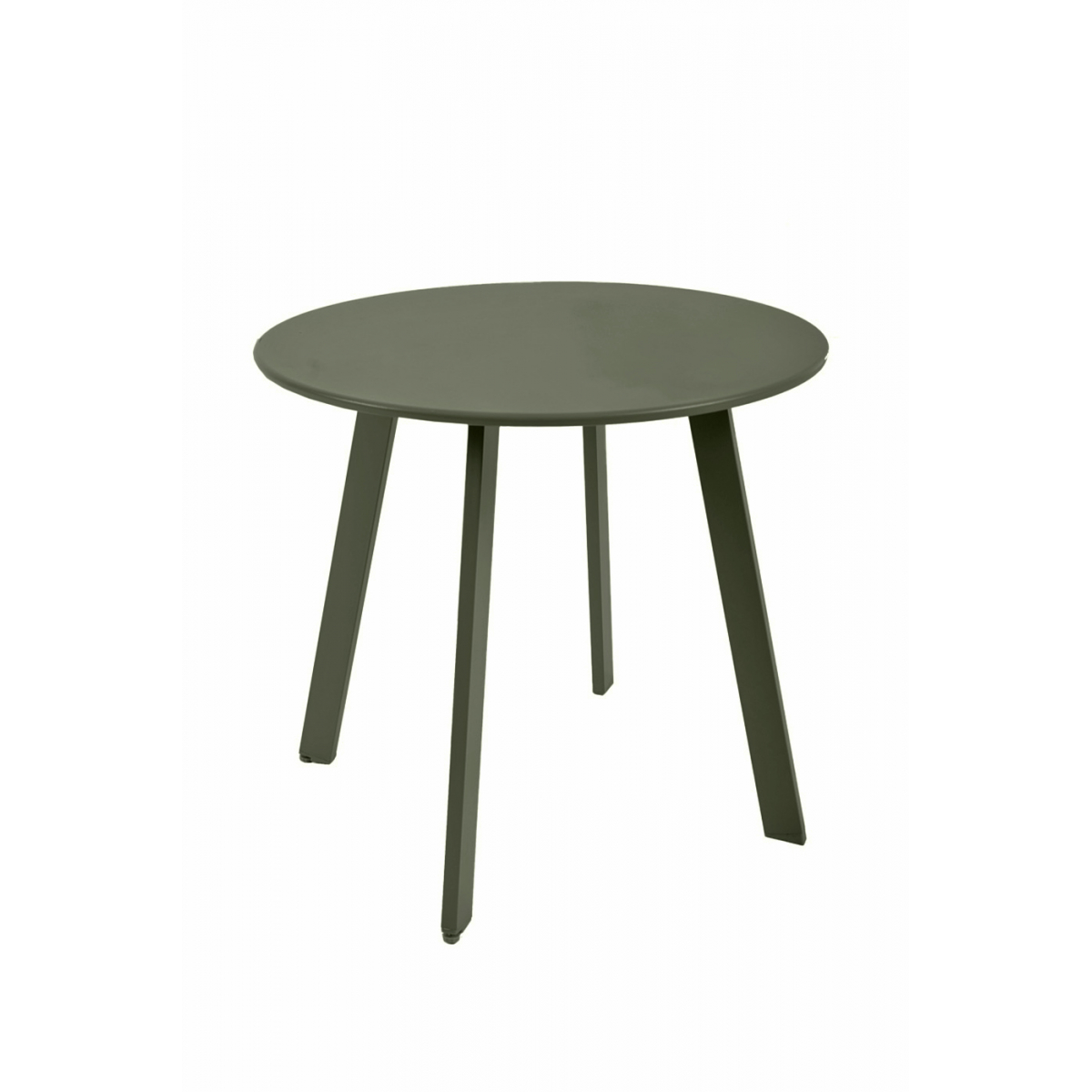 Table D'appoint Ronde Kaki Mat - Acier