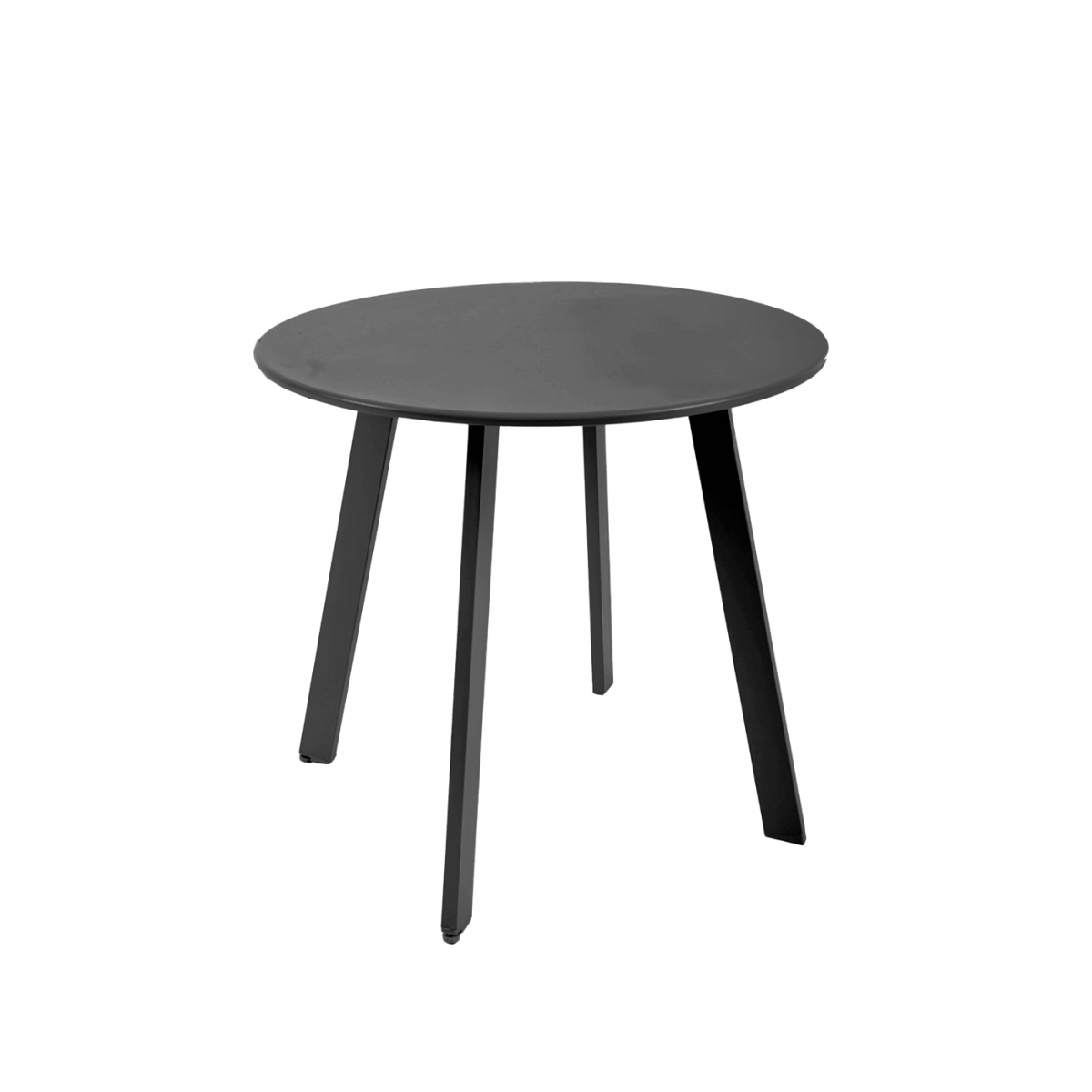 Table D'appoint Ronde Graphite Mat - Acier