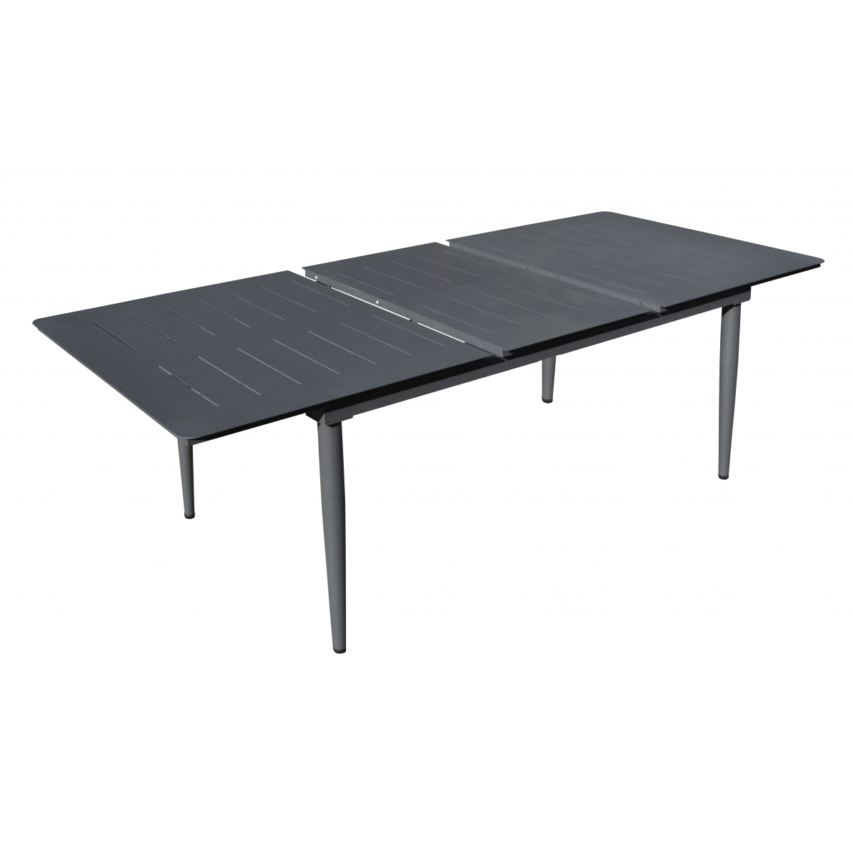 Table de jardin extensible en aluminium coloris noir Carlina -160
