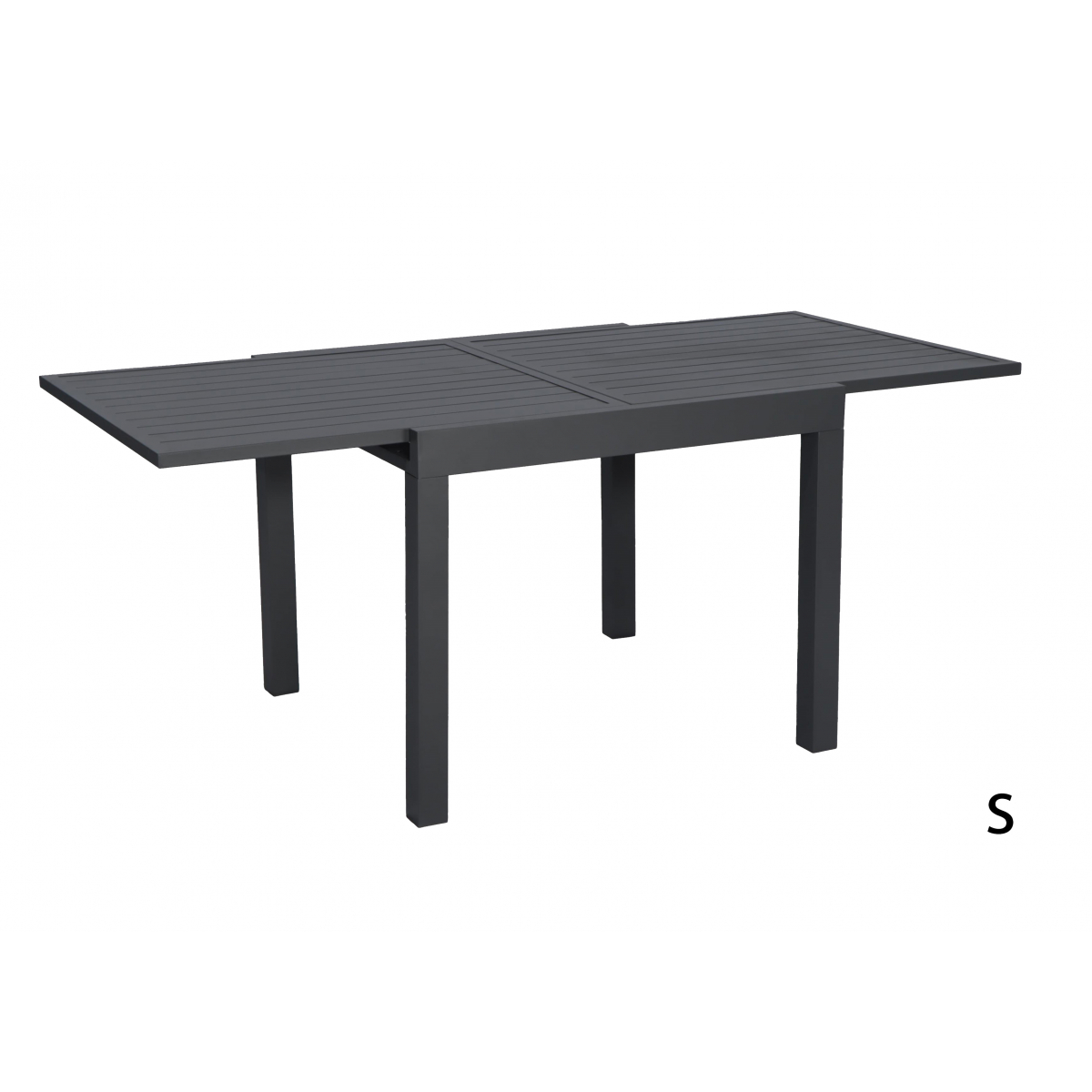 Table Extensible "Hanae" 90/180x90 Aluminium - 4 à 6 Personnes