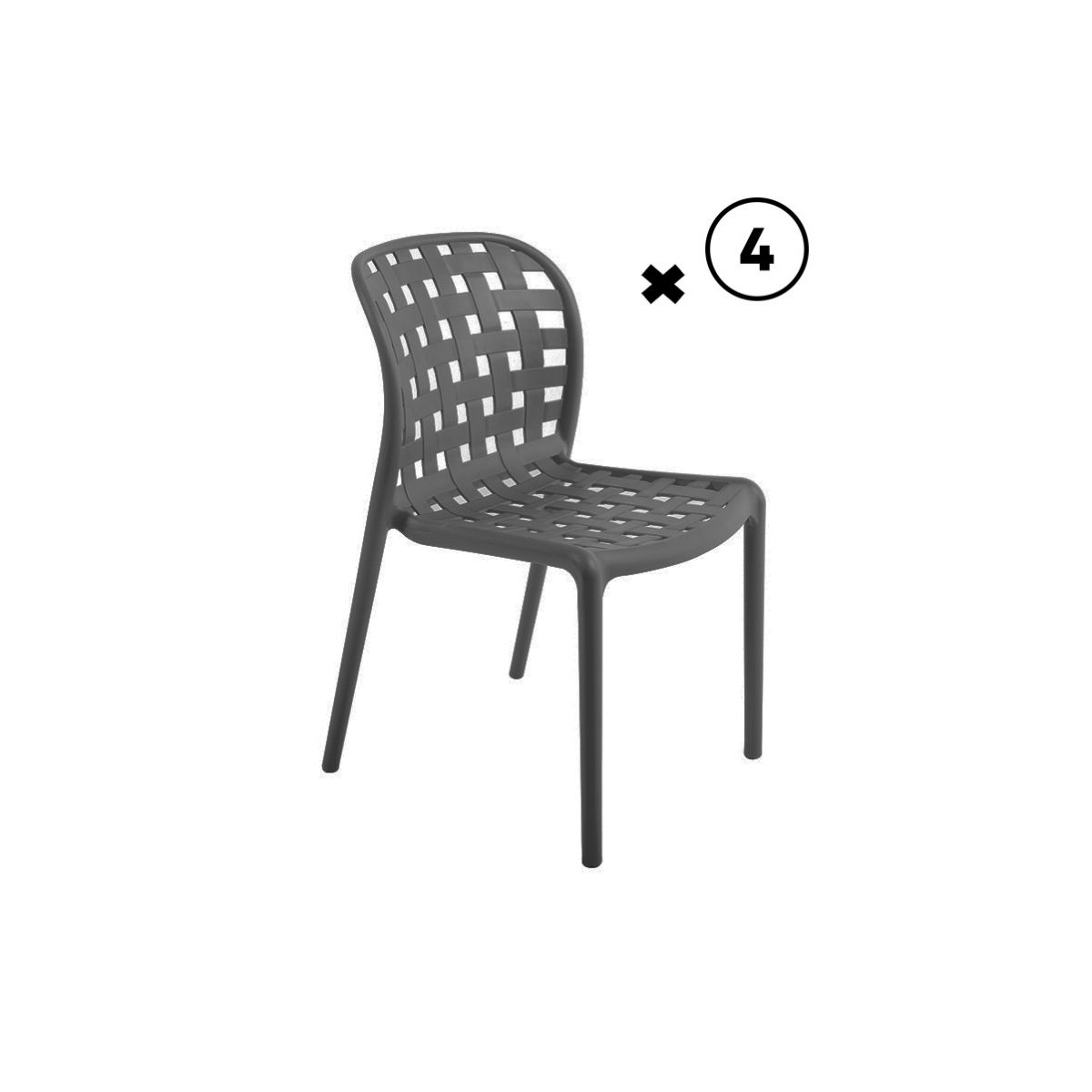 Lot De 4 Chaises "Corfou"...