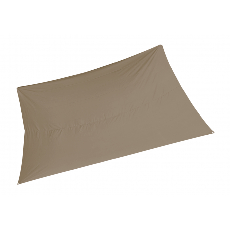 Voile d'ombrage rectangle 2x3m Taupe