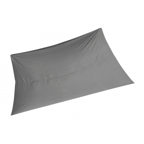 Voile d'ombrage rectangle 2x3m Gris foncé