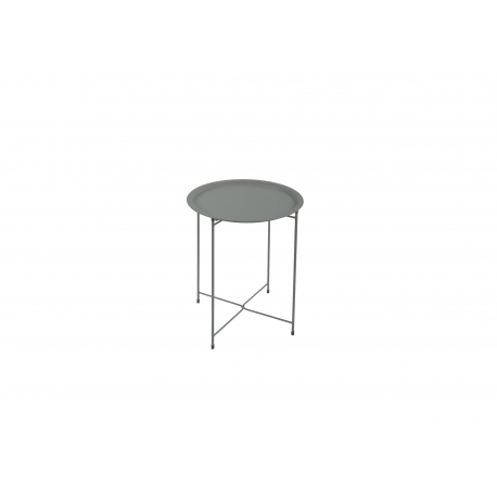 Table D'appoint Ronde Gris Acier - SUNJOY