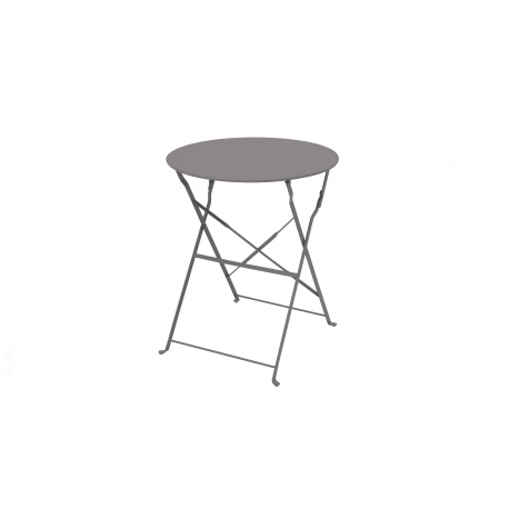 Table ronde "Cordelia" Bistrot pliante Gris 60cm - SUNJOY