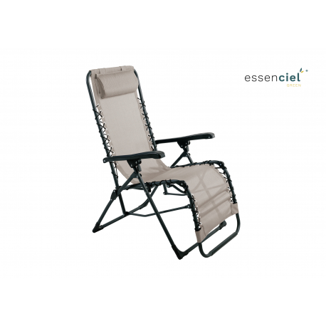 Fauteuil relax Marbella Mastic Acier