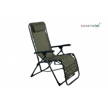 Fauteuil relax Marbella KAKI Acier