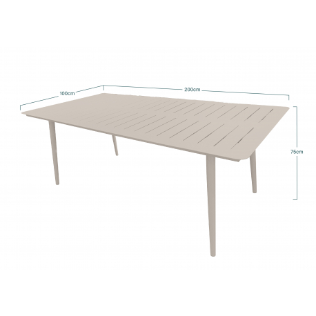 Table 8 Personnes INARI En Aluminium Sable